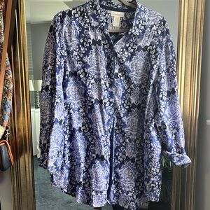 Soft Surroundings Linen Button Down